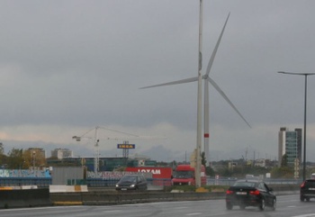 windturbine Anderlecht binnenring Vorst