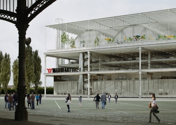 simulatiebeeld van het nieuwe gebouw Manufakture