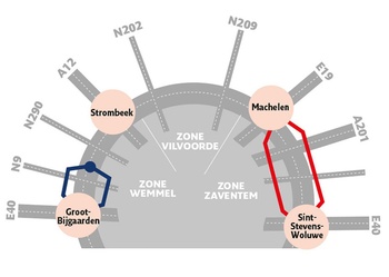 Ring rond Brussel alternatief 3