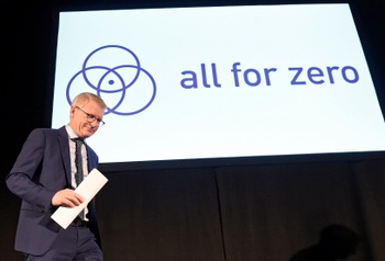 Federaal minister van Mobiliteit Georges Gilkinet op de voorstelling van het interfederaal plan voor verkeersveiligheid