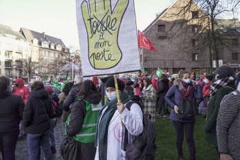 Betoging zorgpersoneel