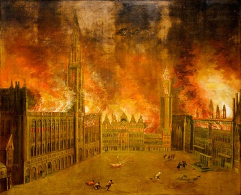 Bombardement Grote Markt 1695