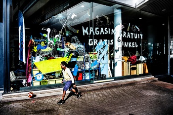 Circularium in de Heyvaertstraat in Kuregem