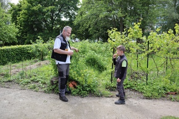 Daniel met zijn kleinzoon Gabriel 