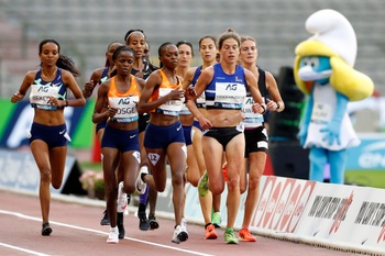 September 2020: Hanna Vandenbussche tijdens de Memorial Van Damme, tijdens de 'one hour run'