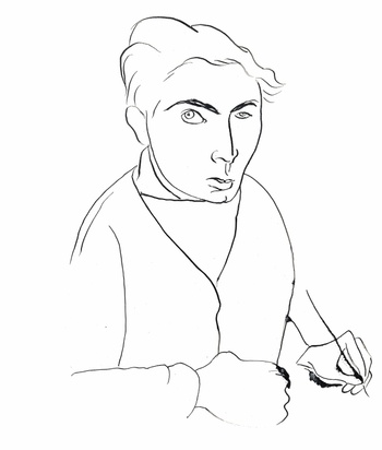 Antoni Tàpies, zelfportret uit 1945