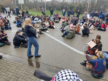 211123 VUB Sit-in Palestina