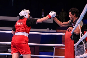 20231204_Zaineb Sammar op WK boksen voor junioren Armenie