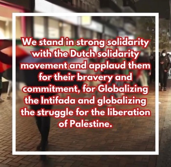 2024-11-9-statement pro-Palestijnse organisaties geweld Amsterdam