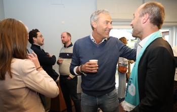 Yvan Verougstraete (midden) en Christophe De Beukelaer (rechts)
