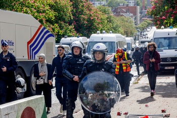 oproerpolitie bekerfinale club brugge anderlecht 4-5-2025