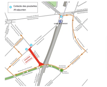 140925 Cyclostrade CR1: werken in Anderlechtse Verheydenstraat starten op 29 september