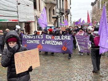 betoging tegen geweld op vrouwen