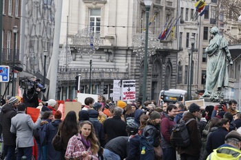 Protestactie tegen politieke stilstand