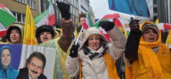Protest Iraanse ambassade Brussel