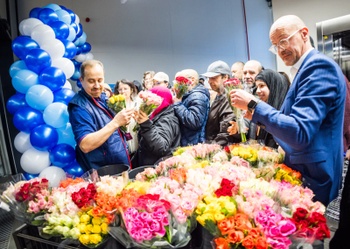 eerste honderd klanten opening aldi