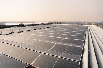 Zonnepanelen op nieuwe parking - Brussels Airport