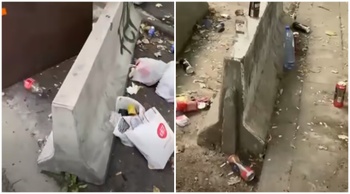 betonblokken Broustinlaan