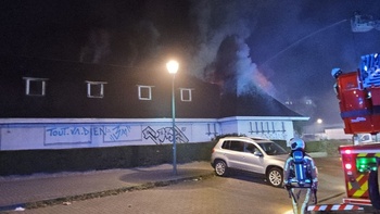 brand Mahatma Gandhilaan Molenbeek