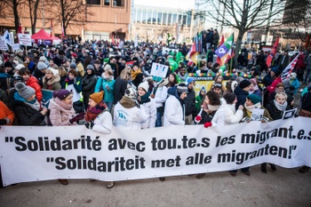 20180225 MG 4264 Human Wave for solidarity and humanity solidariteit vluchtelingen asiel migratie solidariteit burgerplatform platform maximiliaanpark 9