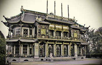 Het Chinees paviljoen van Leopold II in Laken