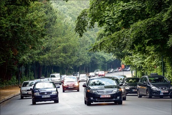 Autoverkeer in Ter Kamerenbos