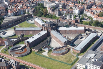 Sint-Gillis Gevangenis luchtbeeld