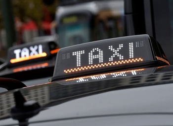 20181014 taxiprotest tegen Uber taxichauffeurs