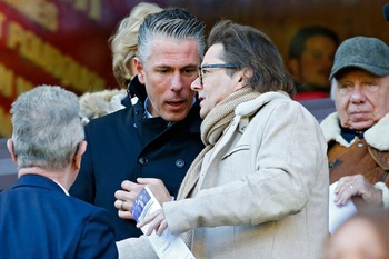 Michael Verschueren en Marc Coucke in het Constant Vanden Stockstadion