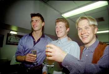 RSC Anderlecht kampioen in 1994 met Luc Nilis, Marc Emmers en Pär Zetterberg