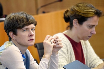 20190101 Cieltje Van Achter en Liesbet Dhaene ( N-VA ) in het Brussels parlement