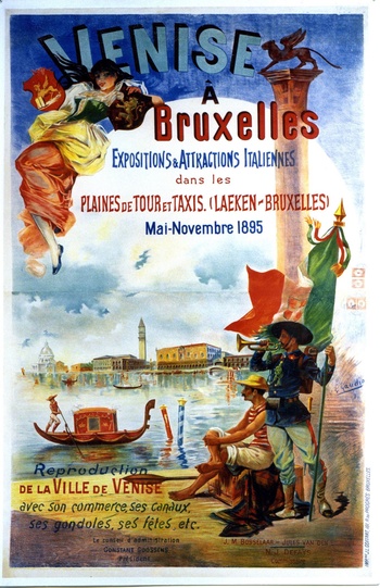 Gaudio - affiche voor Venise a Bruxelles 1895