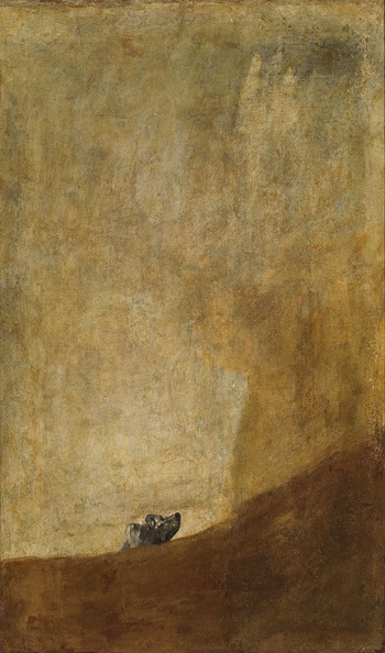 Francisco Goya, zwarte hondenkop