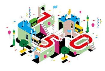 visual 150 jaar ram in Brussel