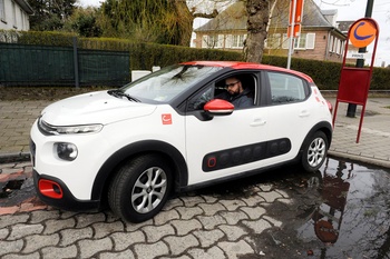 Wagen van het autodeelsysteem Cambio in Brussel