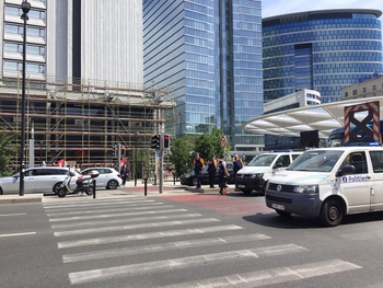 23 mei 2019: aanrijding van een voetganger door een auto aan het Rogierplein