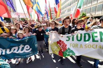 Global strike for future, de laatste klimaatmars van Youth for Climate op 24 mei 2019