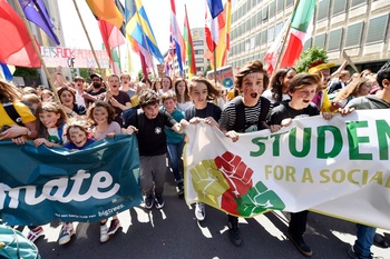 Global strike for future, de laatste klimaatmars van Youth for Climate op 24 mei 2019