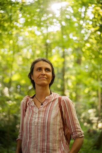 Ilse Simoens, biologe in het Zoniënwoud