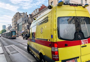 Brandweer op de Louizalaan