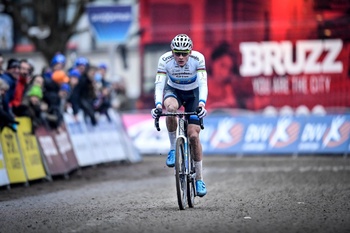 6 januari 2019: Mathieu Van der Poel (Corendon-Circus) tijdens de Brussels Universities Cyclocross op de campus van VUB ULB in Etterbeek