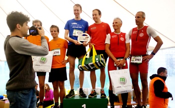 Ecotrail Brussel 2019: Thomas Jansen en Stefaan Bruffaerts van de Brusselse Atletiekverenging winnen de Run-Bike op de afstand 43,2 km