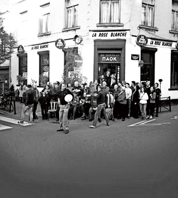 Grieks Cafe La Rose Blanche, steenweg op Merchtem, Molenbeek