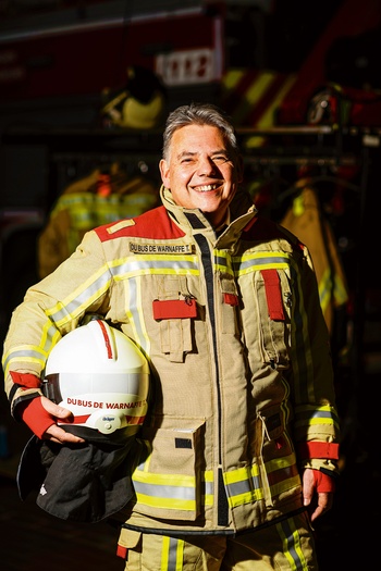 Tanguy du Bus de Warnaffe, baas van de Brusselse brandweer