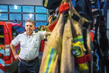 Tanguy du Bus de Warnaffe, baas van de Brusselse brandweer