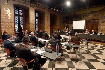 2019111December 2017: conferentie van Brusselse burgemeesters met ontvangst minister van Binnenlandse Zaken Jan Jambon en Minister van Justitie Koen Geens