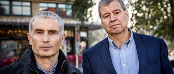 Roel Leemans en Jo Mariens, de algemene directeurs van respectievelijk Muntpunt en BRUZZ