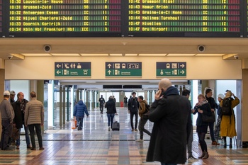  Opening van de vernieuwde centrale onderdoorgang in het station Brussel-Noord door de NMBS