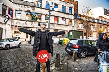 Dirk Seghers, artistiek leider Recyclart, Birminghamstraat