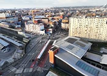 Het Weststation aan de Ninoofsesteenweg in Sint-Jans-Molenbeek